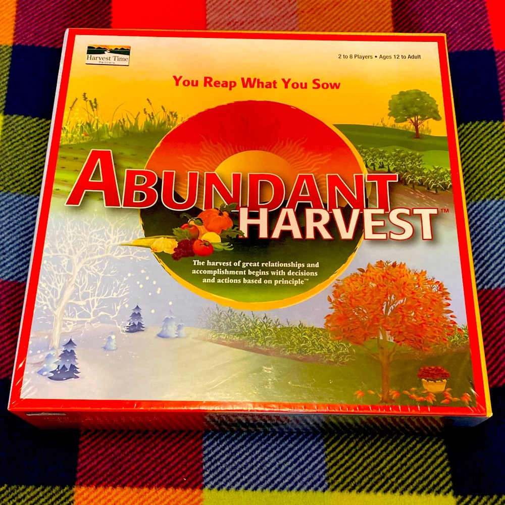 Abundant Harvest Board Game for 12yr. - Adults!! NWT!!